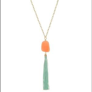 Olivia Stone and Tassel Necklace - NWOT